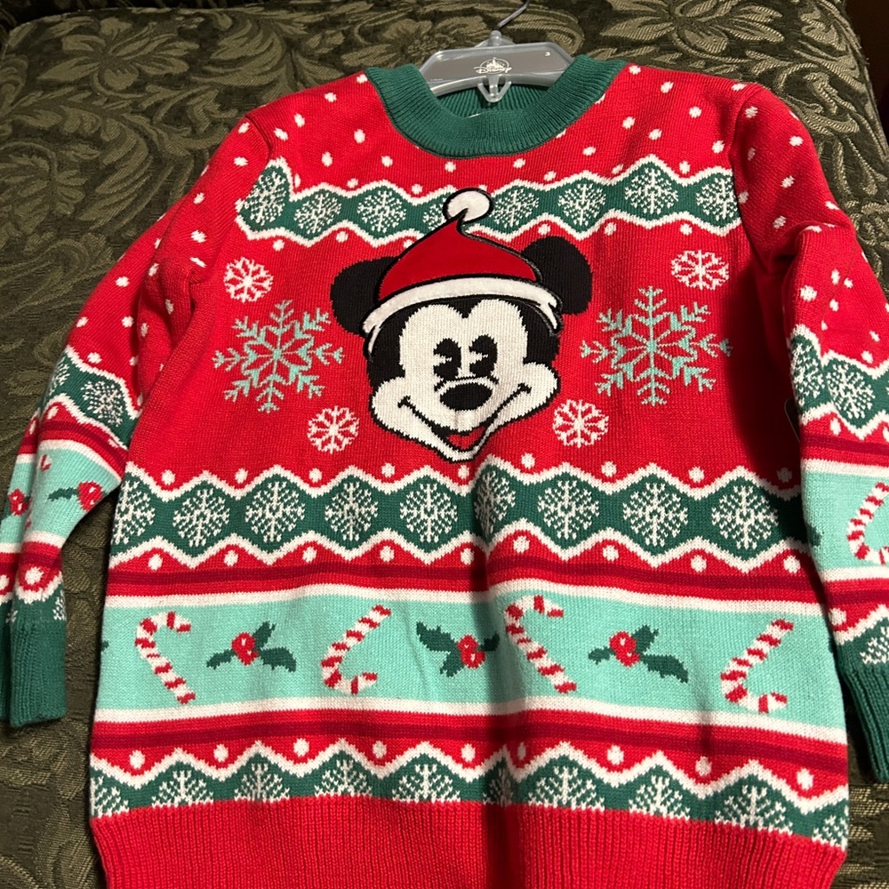 Disney Mickey Christmas holiday sweater boys size 3